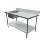 Omcan - Work Table with Prep Sink