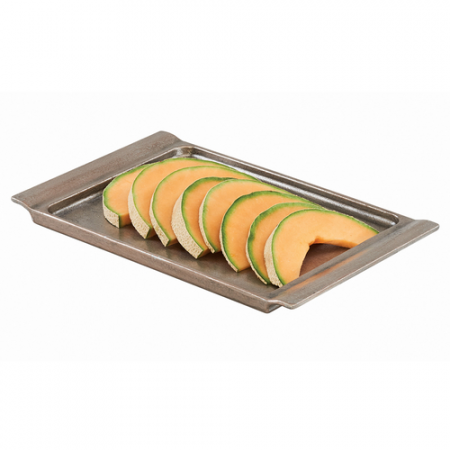 Cal-Mil 3672-1123 Cold Concept Tray, 23-1/2"W x 11-1/2"D x 1-1/2"H, rectangular, flared ends, aluminum