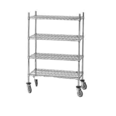 Advance Tabco ECPC-74-X Special Value Wire Shelving Post, 74"H, numbered, heavy duty, chrome plated, for use with