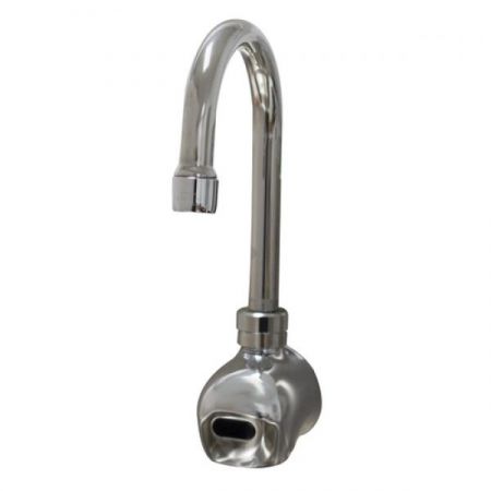 Advance Tabco K-175 Hands Free 3-1/2" Gooseneck Electronic Faucet, single hole, splash mounted, battery or 110-240v