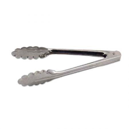 American Metalcraft UT1600 Utility Tongs, 16" long, .7mm stainless, tempered flat steel spring, standard weight
