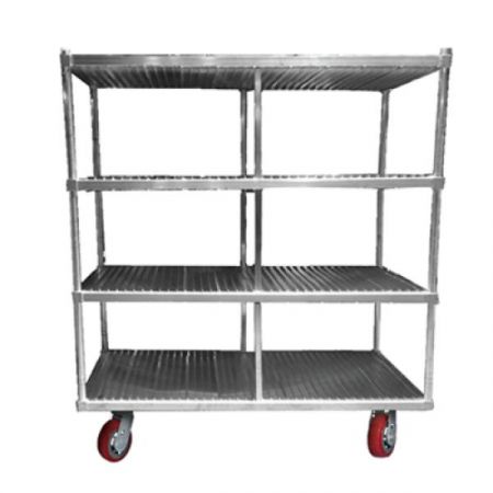 Channel FTDR-3 Tray Drying Rack, Mobile Drying Rack, 63"W x 30"D x 60"H, Aluminum Construction