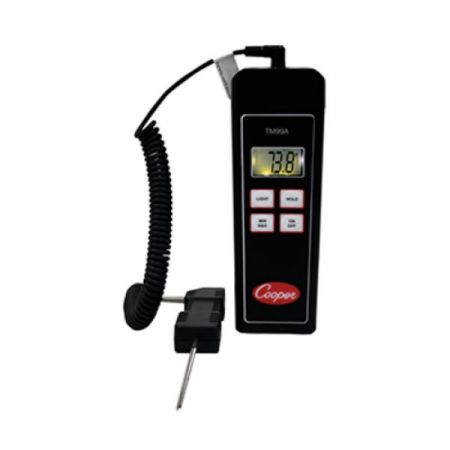 Cooper-Atkins TM99A Thermistor Temperature Tester, single zone, digital with model 1075 probe and case, 5" x 2"