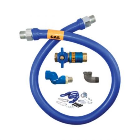 Dormont 16100KITCFS72 Dormont Blue Hose™ Moveable Gas Connector Kit, 1" inside dia., 72" long, covered with