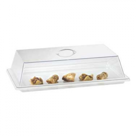 Cal-Mil 327-18 Standard Display Cover, 18"W x 26"D x 4"H, rectangular, flat top, polycarbonate, clear