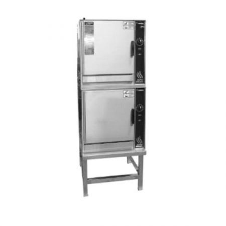 Groen (2)HY-5EF HyperSteam™ Convection Steamer, electric, double-stacked, stand mount, (5) 12" x 20"