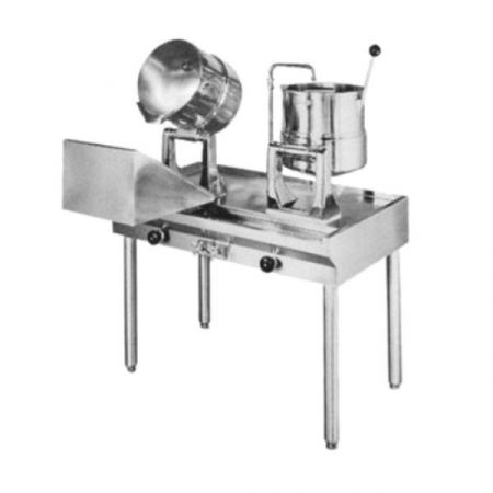 Groen MS55780 Kettle Cabinet Assembly, direct steam, (1) 40 quart kettle, hand tilt with support arm, 2/3 jacket
