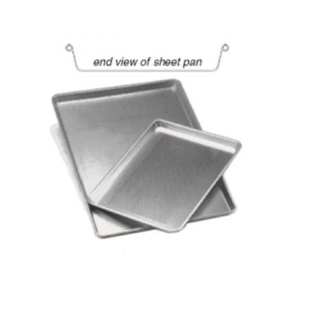 Panco® Sheet Pan, solid, 17-3/4 x 12-7/8, half size, 18 gauge aluminum  alloy