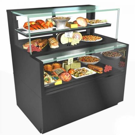 Structural Concepts NR6051RRSV Reveal® Convertible Service Above Refrigerated Service Case, freestanding, 59-3/4"W