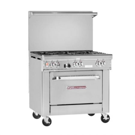 Southbend 4362C-2CR Ultimate Restaurant Range, gas, 36", (2) non-clog burners, wavy grates, (1) 24" charbroiler