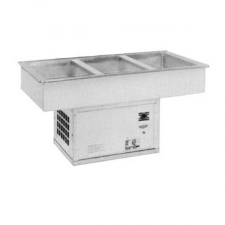 Atlas Metal WCM-1 Cold Food Drop-In Unit, refrigerated, 1-pan size, self-contained refrigeration, insulated pan
