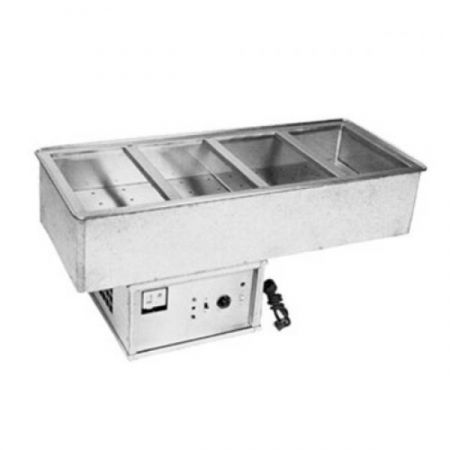 Atlas Metal WCM-HP-3 Hot/Cold Drop In Unit, 3-pan size, single tank with thermostat switch for hot or cold operation