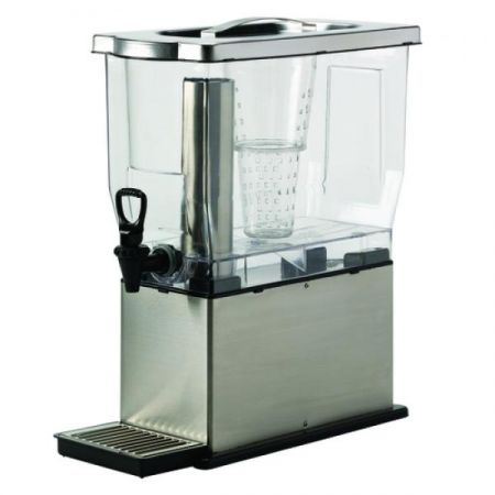 Service Ideas CBDT3SS Beverage Dispenser, 3 gallon (384 oz.), 8-1/4" x 17-1/2" x 20", rectangular, slim