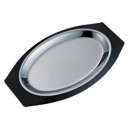 Service Ideas RO117BLC Thermo-Plate® Platter, complete set, 11-1/4" insert, 13-3/4" x 8-1/2" x 1-1/4"