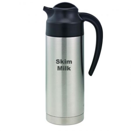 Service Ideas S2SN100SMET SteelVac™ Vacuum Creamer, 1 liter (33.8 oz.), 3-1/2" x 6" x 11-1/2", "Skim