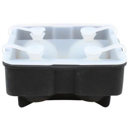 Tablecraft BSRT2 Cash & Carry Ice Tray, Makes (4) 1-3/4" spheres, dishwasher safe, silicone, black (1 each