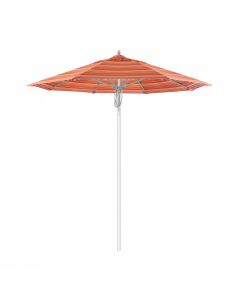 California Umbrella AATF758AH002-56000 New Port Series Patio Umbrella, 7-1/2 Ft., Octagonal, Single Wind Vent, 1-1/2" Dia. Aluminum, Fabric Color Dolce Mango