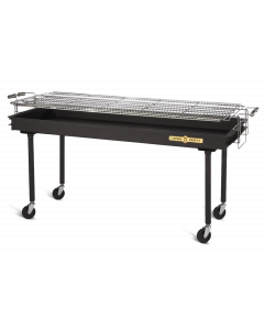 Crown Verity CV-BM-60 Outdoor Charbroiler, Charcoal, 72"L x 24"D, 60" x 24" height adjustable grill area