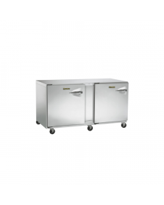 Centerline™ by Traulsen UHT60-LL Dealer's Choice Compact Undercounter Refrigerator Reach-in two-section 60" wide stainless steel exterior top sides & door with Santoprene® EZ-Clean Gasket