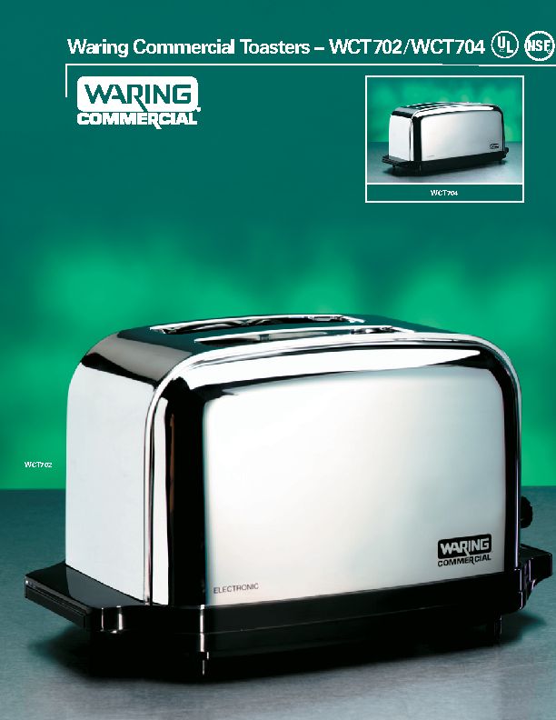Waring WCT704 Toaster Chrome 4Slice